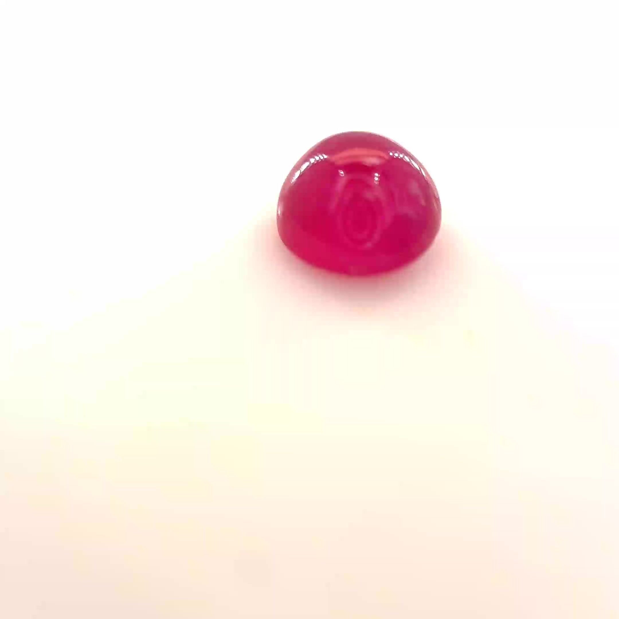 1.19 Carat Red Round Ruby