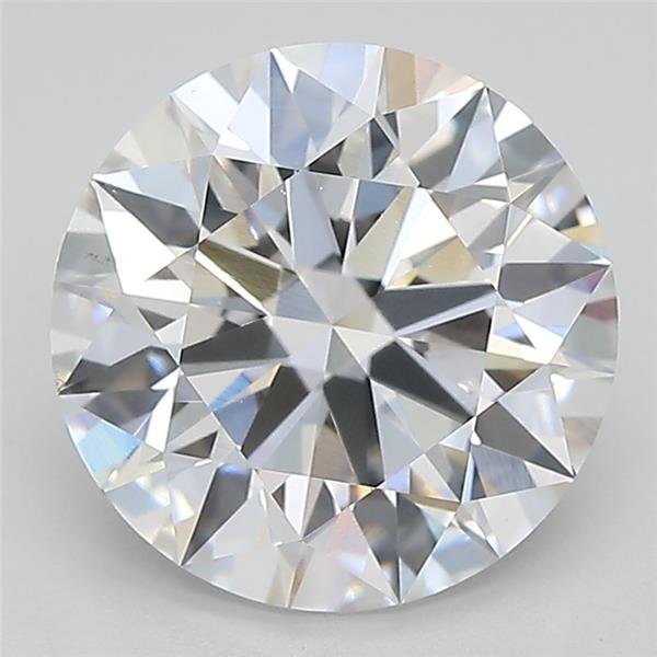 3.06ct E VS1 Rare Carat Ideal Cut Round Lab Grown Diamond