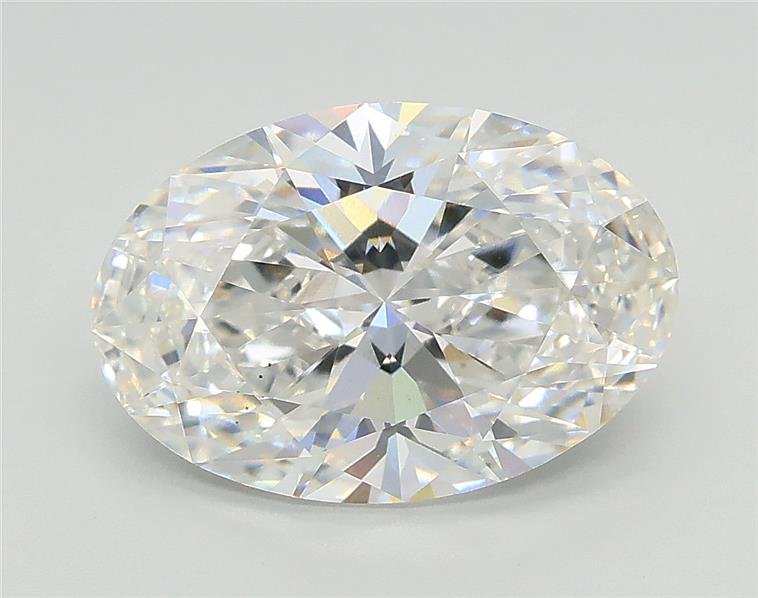 2.54ct F VS2 Rare Carat Ideal Cut Oval Lab Grown Diamond