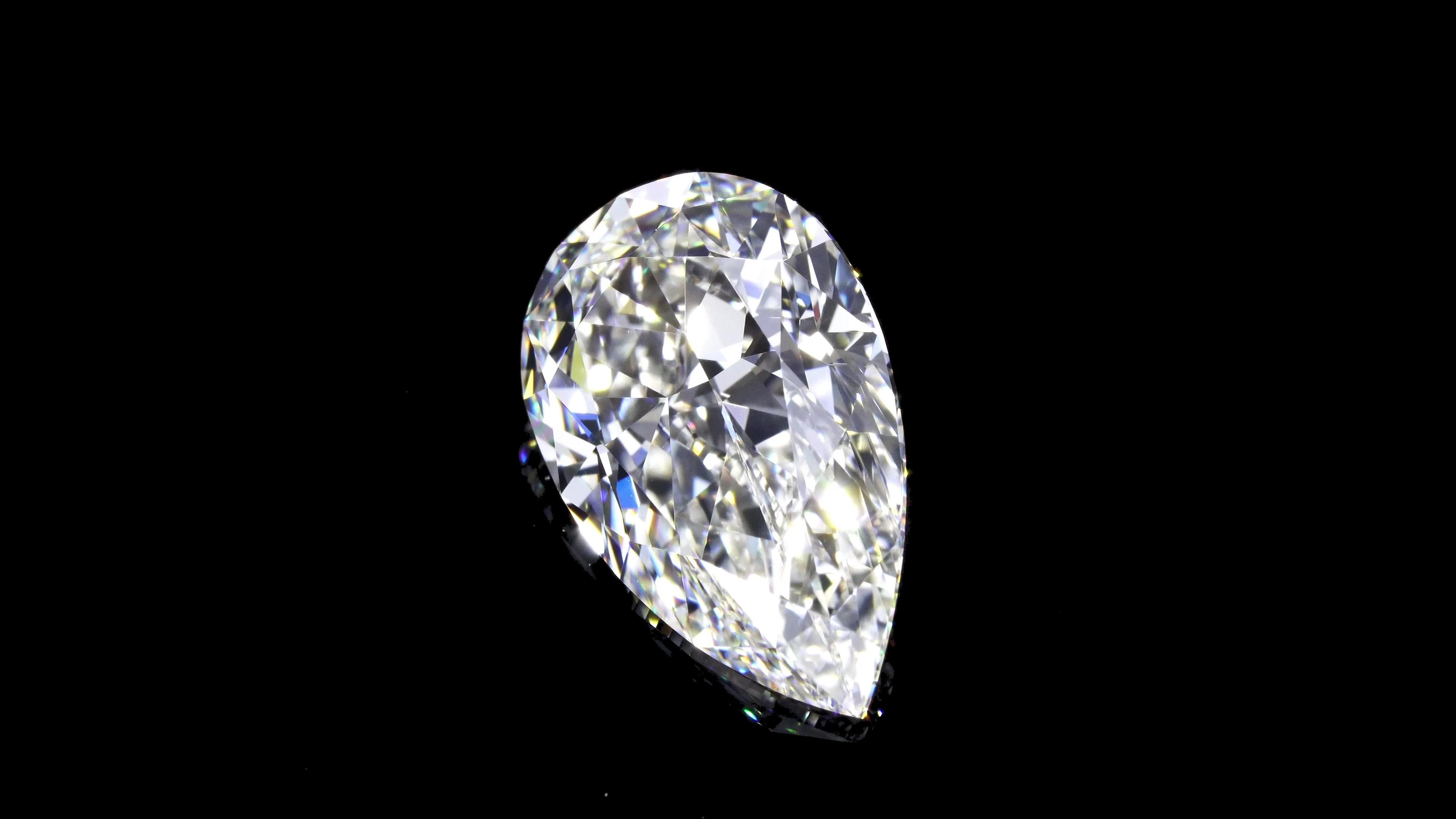 6.26ct I VVS2 Rare Carat Ideal Cut Pear Diamond