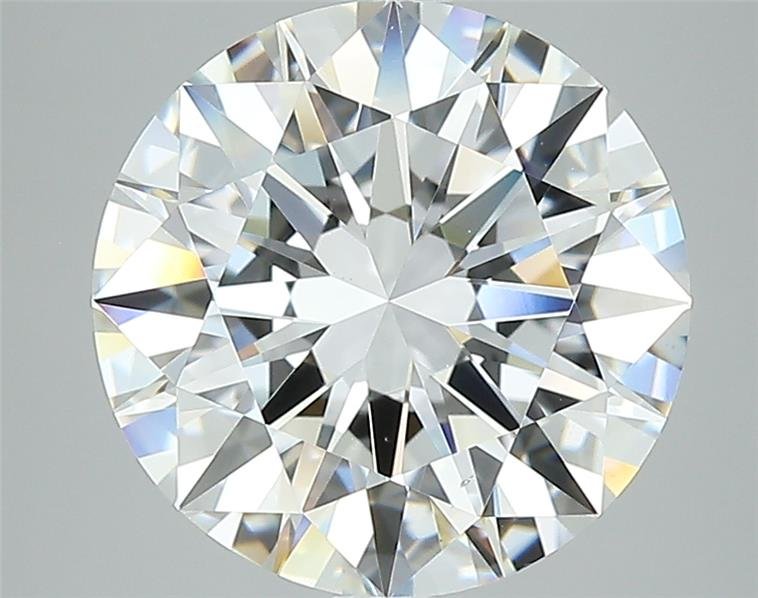 4.08ct F VS2 Rare Carat Ideal Cut Round Diamond