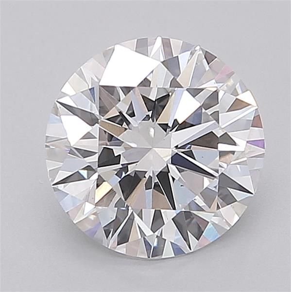 2.05ct D VS2 Rare Carat Ideal Cut Round Lab Grown Diamond