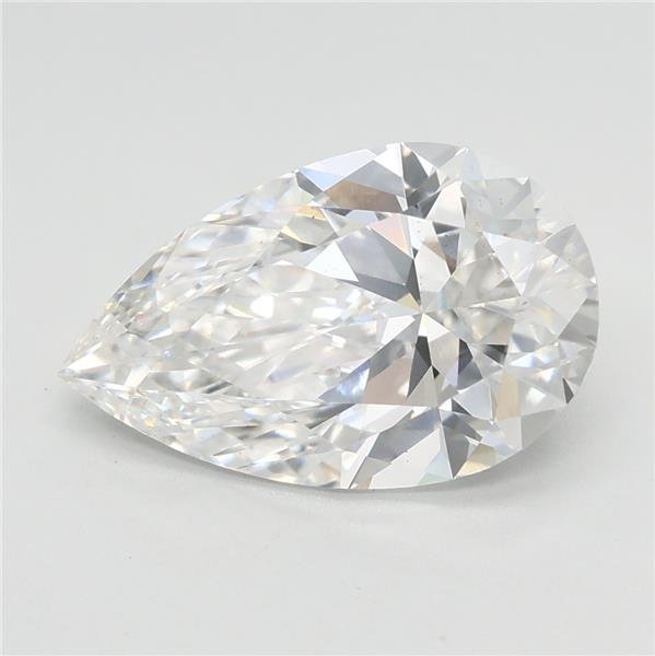 2.53ct E VS1 Rare Carat Ideal Cut Pear Lab Grown Diamond