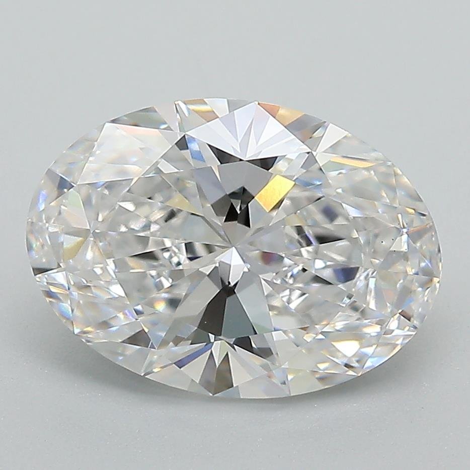 3.08ct E VS1 Rare Carat Ideal Cut Oval Lab Grown Diamond