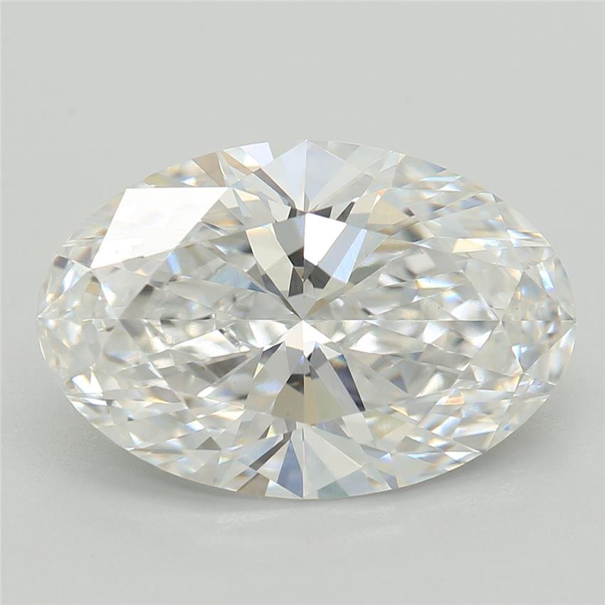 2.87ct E VS1 Rare Carat Ideal Cut Oval Lab Grown Diamond