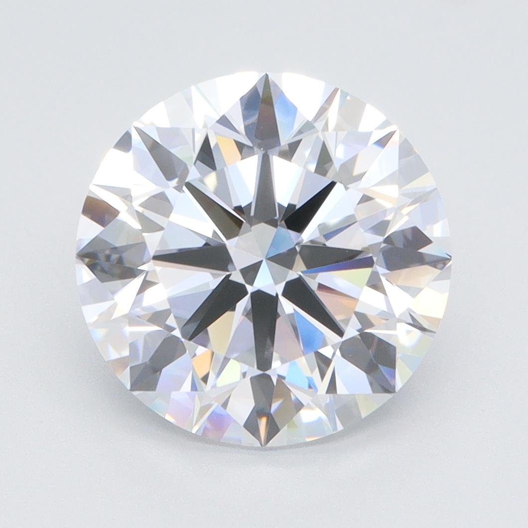 4.01ct E VVS2 Rare Carat Ideal Cut Round Lab Grown Diamond