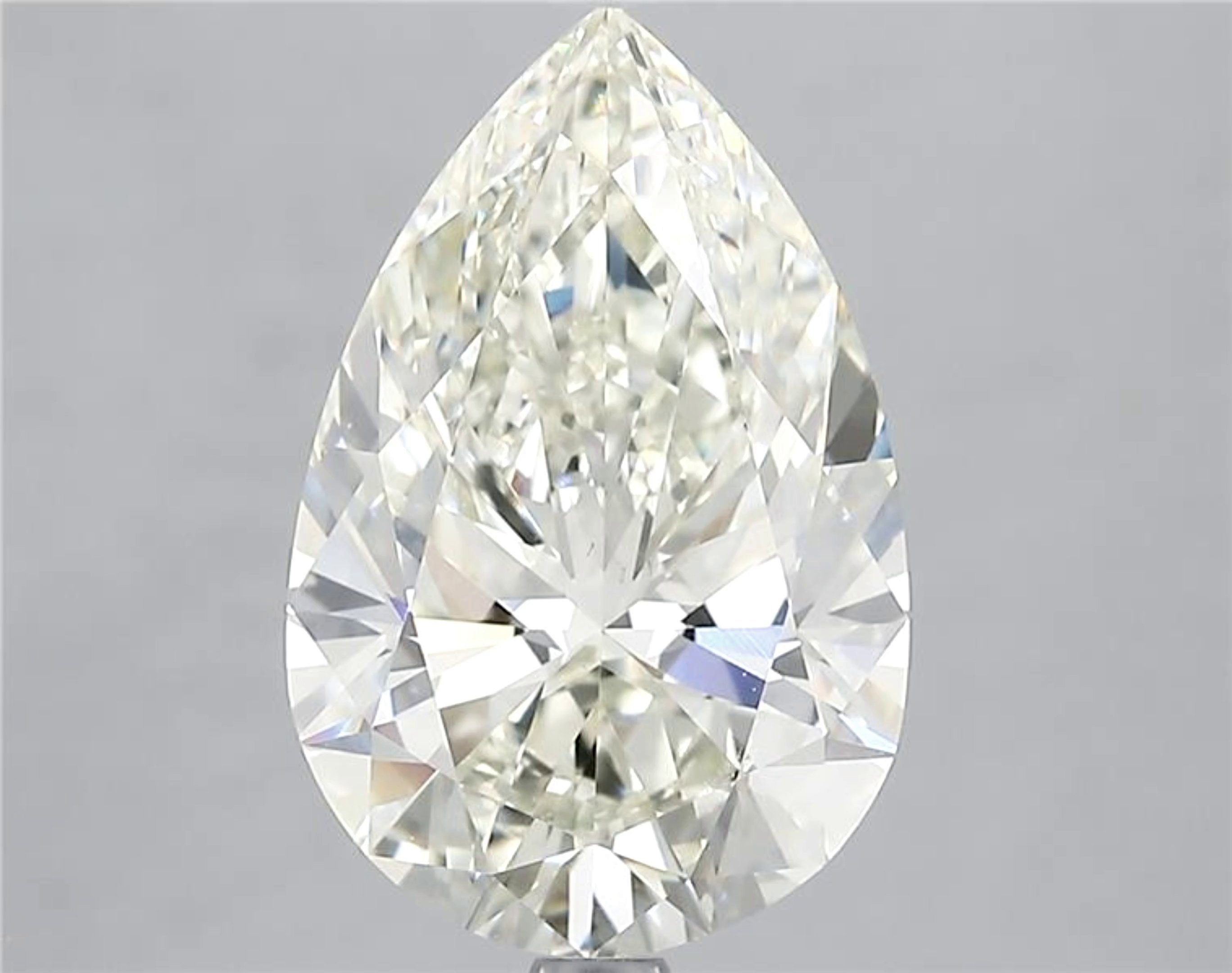 4.01ct J VS1 Rare Carat Ideal Cut Pear Diamond