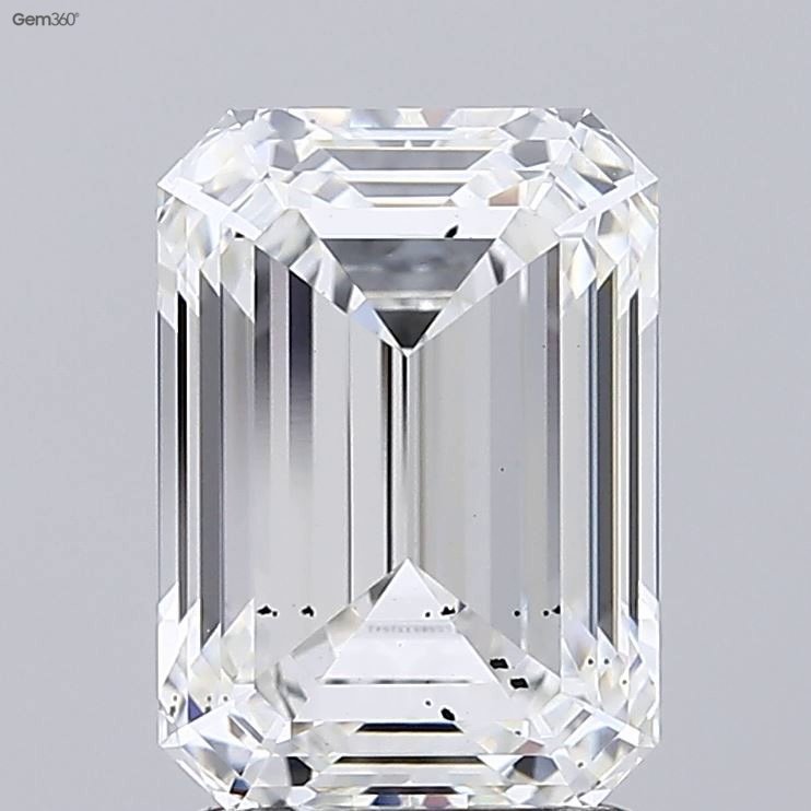 2.67ct G SI1 Excellent Cut Emerald Lab Grown Diamond