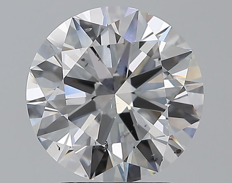 2.81ct D SI1 Rare Carat Ideal Cut Round Diamond