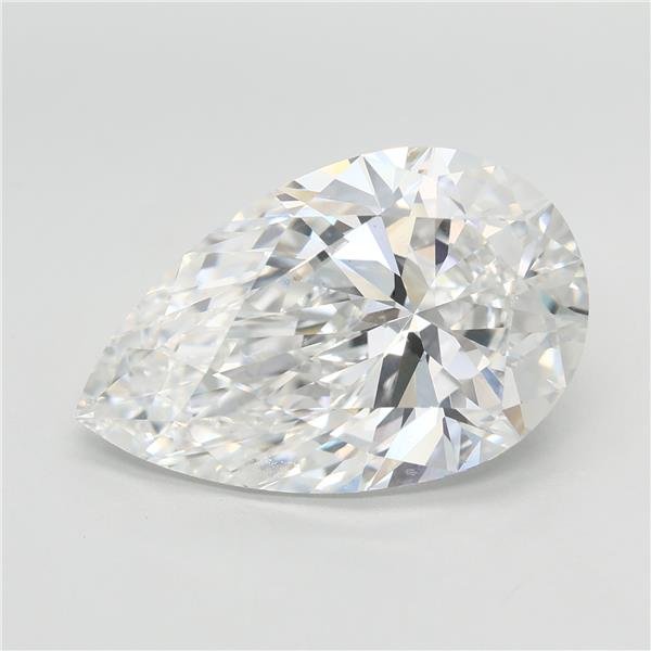 7.08ct E VVS2 Excellent Cut Pear Lab Grown Diamond