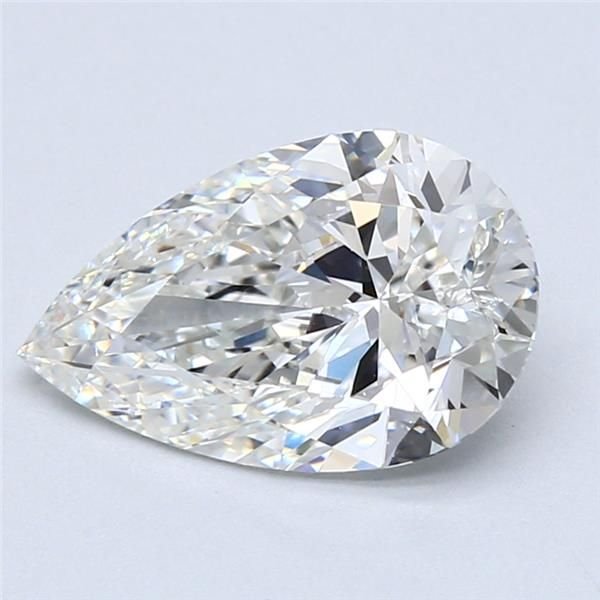 2.51ct H SI2 Rare Carat Ideal Cut Pear Diamond