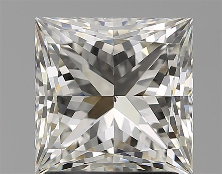 2.01ct J SI1 Rare Carat Ideal Cut Princess Diamond