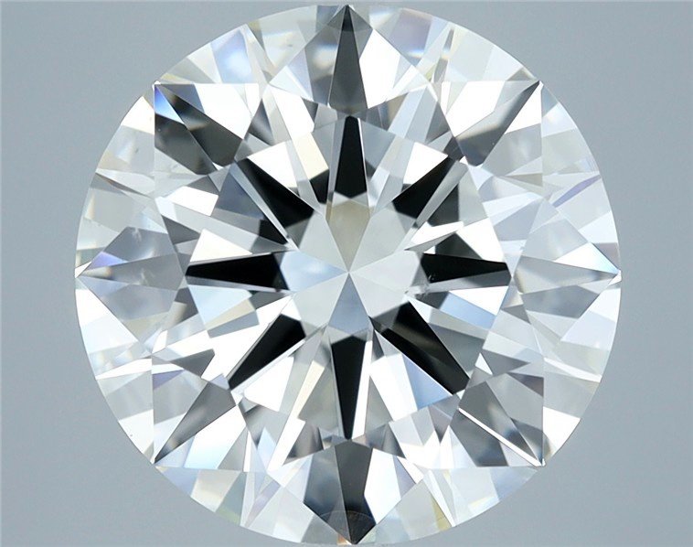 6.03ct H VS2 Rare Carat Ideal Cut Round Diamond