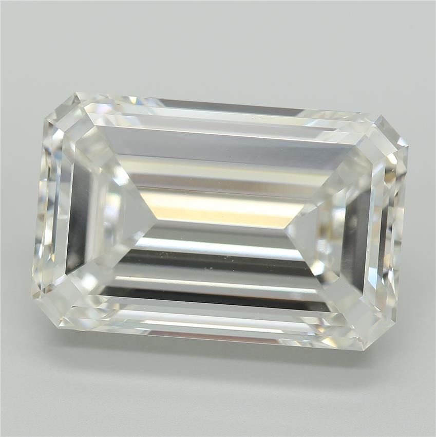 13.08ct G VVS2 Excellent Cut Emerald Lab Grown Diamond