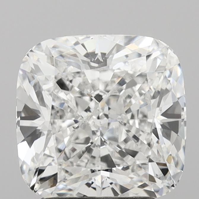 2.68ct E VVS2 Rare Carat Ideal Cut Cushion Lab Grown Diamond