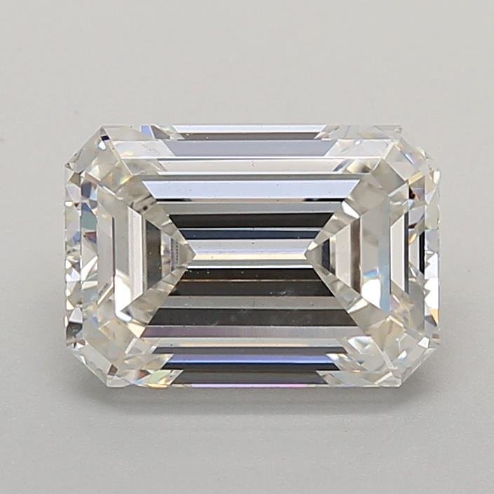 3.03ct F VS2 Rare Carat Ideal Cut Emerald Lab Grown Diamond