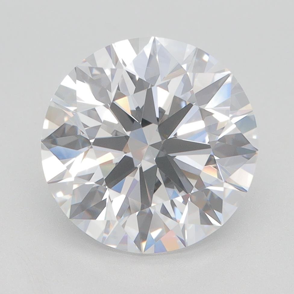 3.29ct D VVS1 Rare Carat Ideal Cut Round Lab Grown Diamond