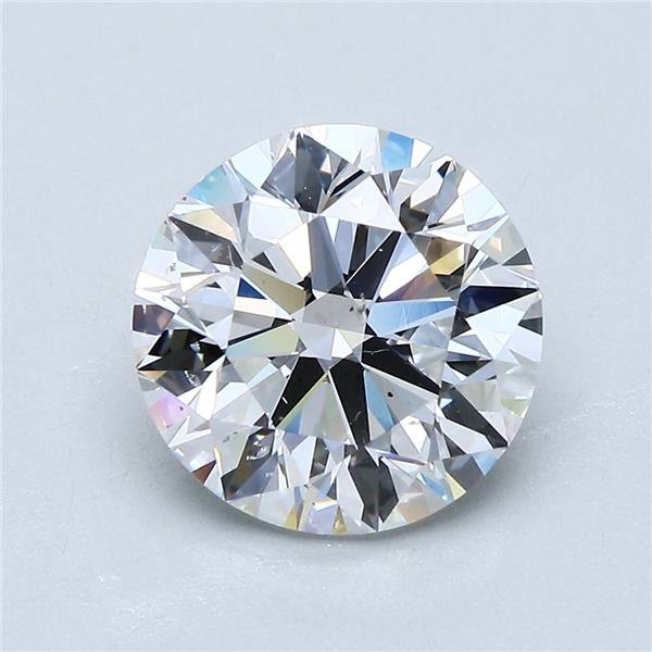 3.01ct E SI1 Rare Carat Ideal Cut Round Diamond