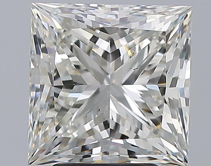 4.00ct J VS2 Rare Carat Ideal Cut Princess Diamond
