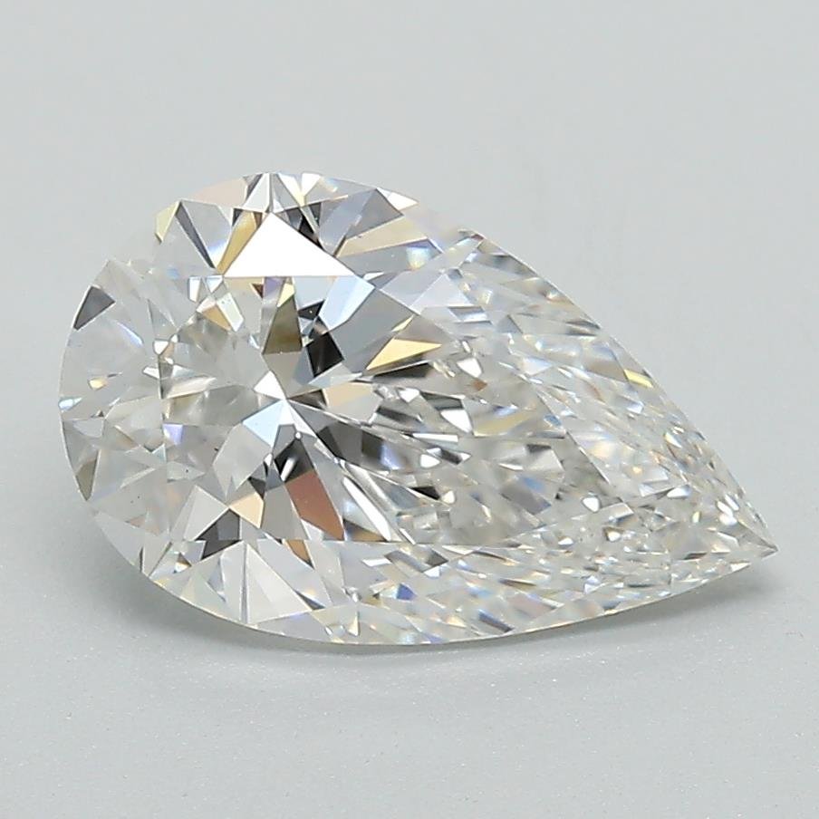 2.06ct F VS1 Rare Carat Ideal Cut Pear Lab Grown Diamond