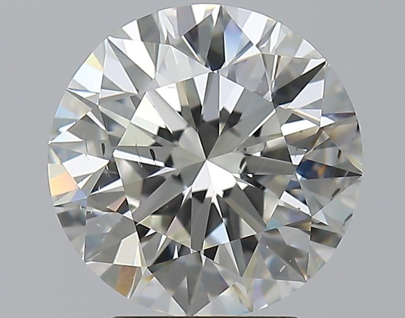 3.52ct I SI2 Rare Carat Ideal Cut Round Diamond