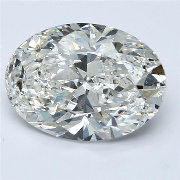 3.01ct F SI2 Rare Carat Ideal Cut Oval Diamond