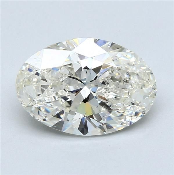 4.06ct J SI2 Excellent Cut Oval Diamond