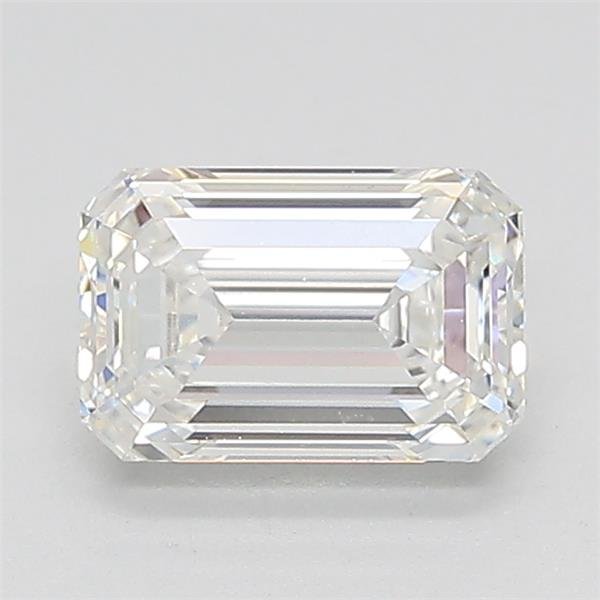 1.00ct F VVS2 Rare Carat Ideal Cut Emerald Lab Grown Diamond