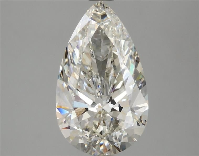 3.09ct I VVS2 Rare Carat Ideal Cut Pear Lab Grown Diamond