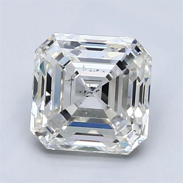 2.05ct J SI1 Rare Carat Ideal Cut Asscher Diamond