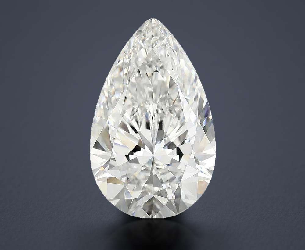 6.93 Carat Pear Lab Diamond