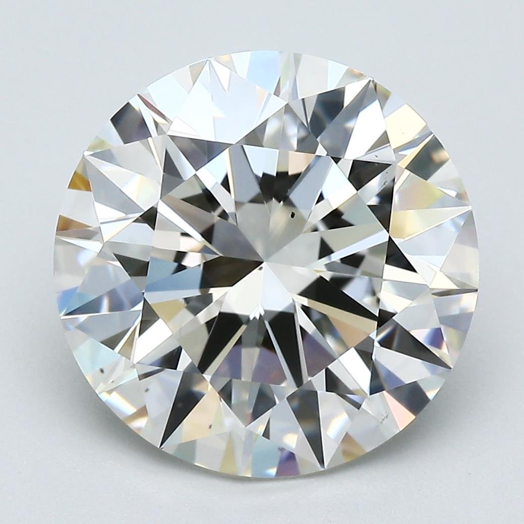 6.01ct J SI1 Rare Carat Ideal Cut Round Diamond