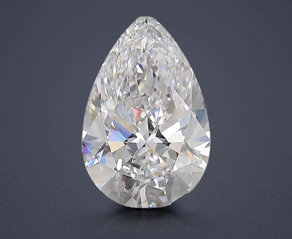 2.00 Carat Pear Lab Diamond