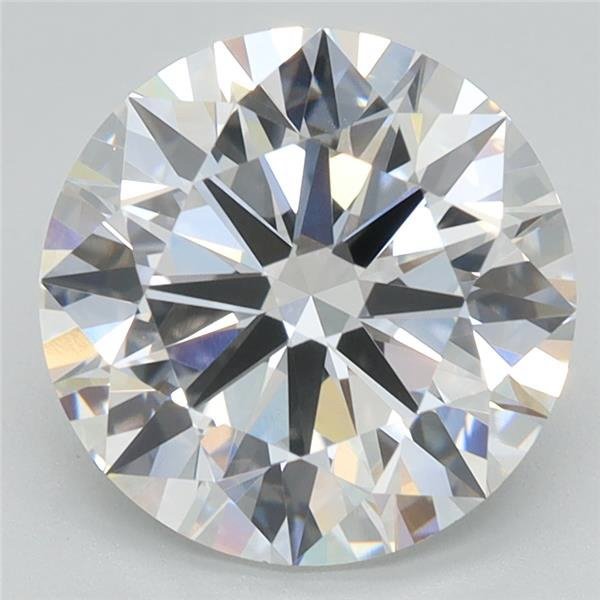 3.06ct E VVS1 Rare Carat Ideal Cut Round Lab Grown Diamond