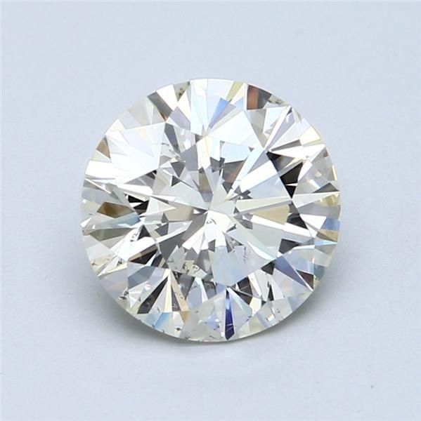 2.70ct K SI2 Rare Carat Ideal Cut Round Diamond