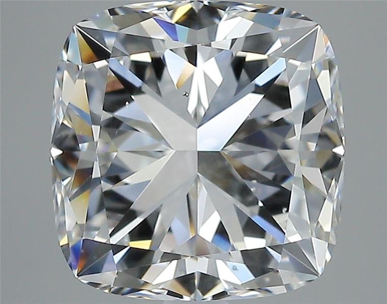 4.04ct D SI1 Very Good Cut Cushion Diamond