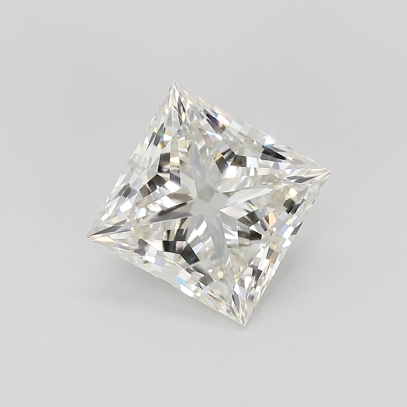 4.00ct J VS1 Very Good Cut Princess Lab Grown Diamond