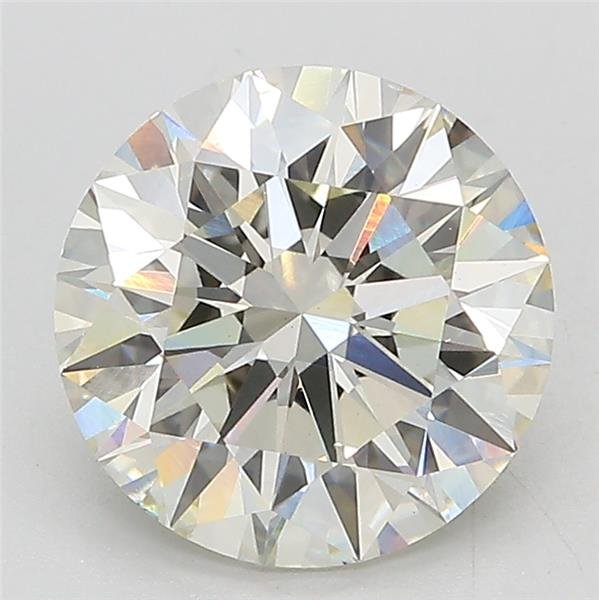 3.04ct J VS1 Rare Carat Ideal Cut Round Lab Grown Diamond