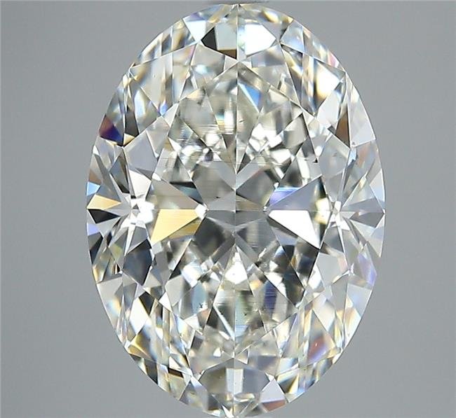 4.01ct K SI1 Rare Carat Ideal Cut Oval Diamond