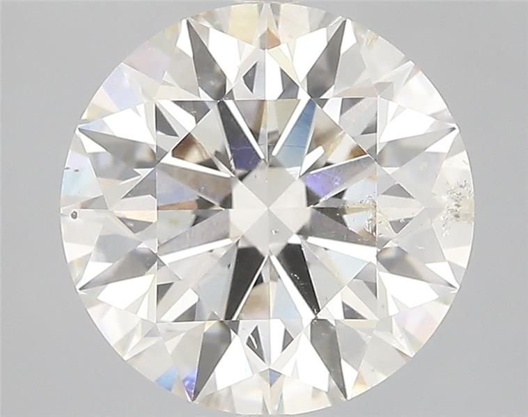 5.05ct K SI2 Rare Carat Ideal Cut Round Diamond