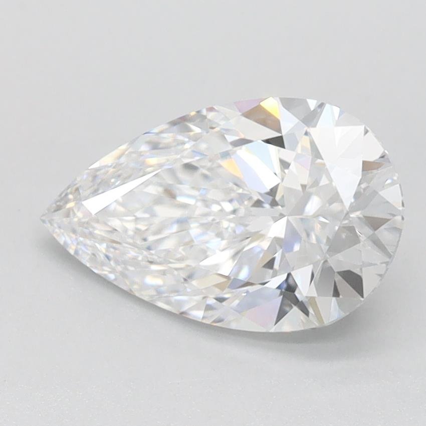 1.04ct D VVS1 Very Good Cut Pear Lab Grown Diamond