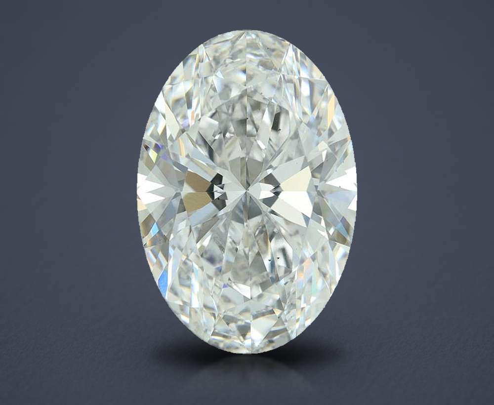 6.67 Carat Oval Lab Diamond