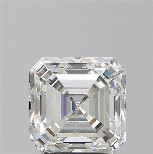 5.03ct J SI1 Rare Carat Ideal Cut Asscher Diamond