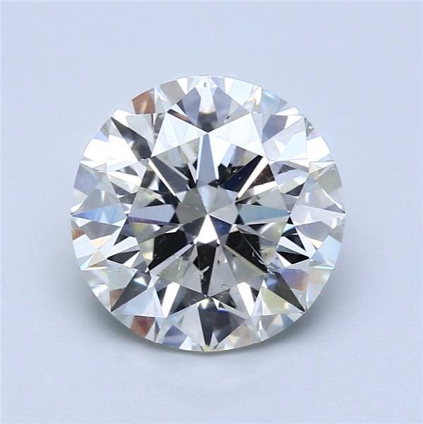 3.00ct J SI2 Rare Carat Ideal Cut Round Diamond
