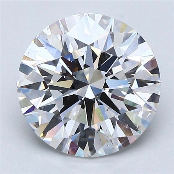 2.06ct E SI1 Rare Carat Ideal Cut Round Diamond