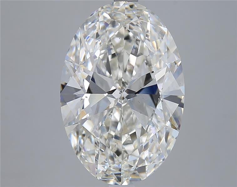 5.51ct H VS2 Rare Carat Ideal Cut Oval Lab Grown Diamond