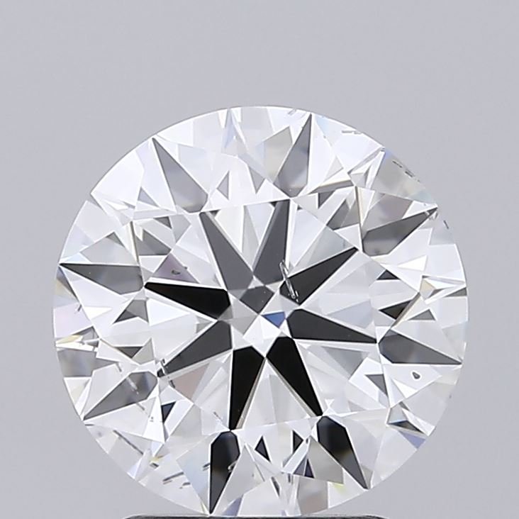 2.44ct E SI1 Rare Carat Ideal Cut Round Lab Grown Diamond