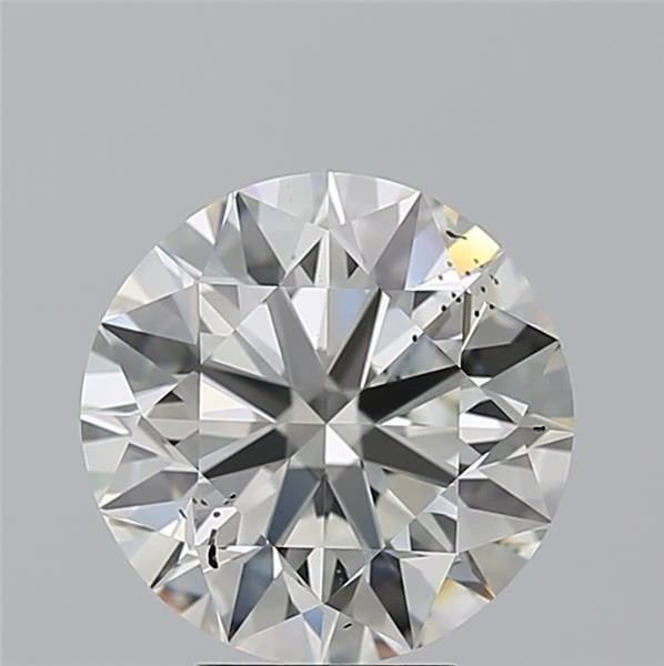 4.01ct J SI2 Rare Carat Ideal Cut Round Diamond