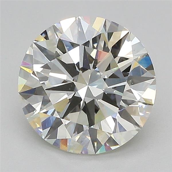 2.43ct J VS1 Rare Carat Ideal Cut Round Lab Grown Diamond