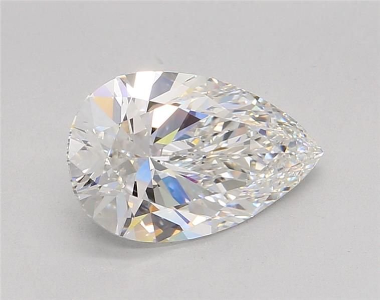 2.54ct F VVS2 Rare Carat Ideal Cut Pear Lab Grown Diamond